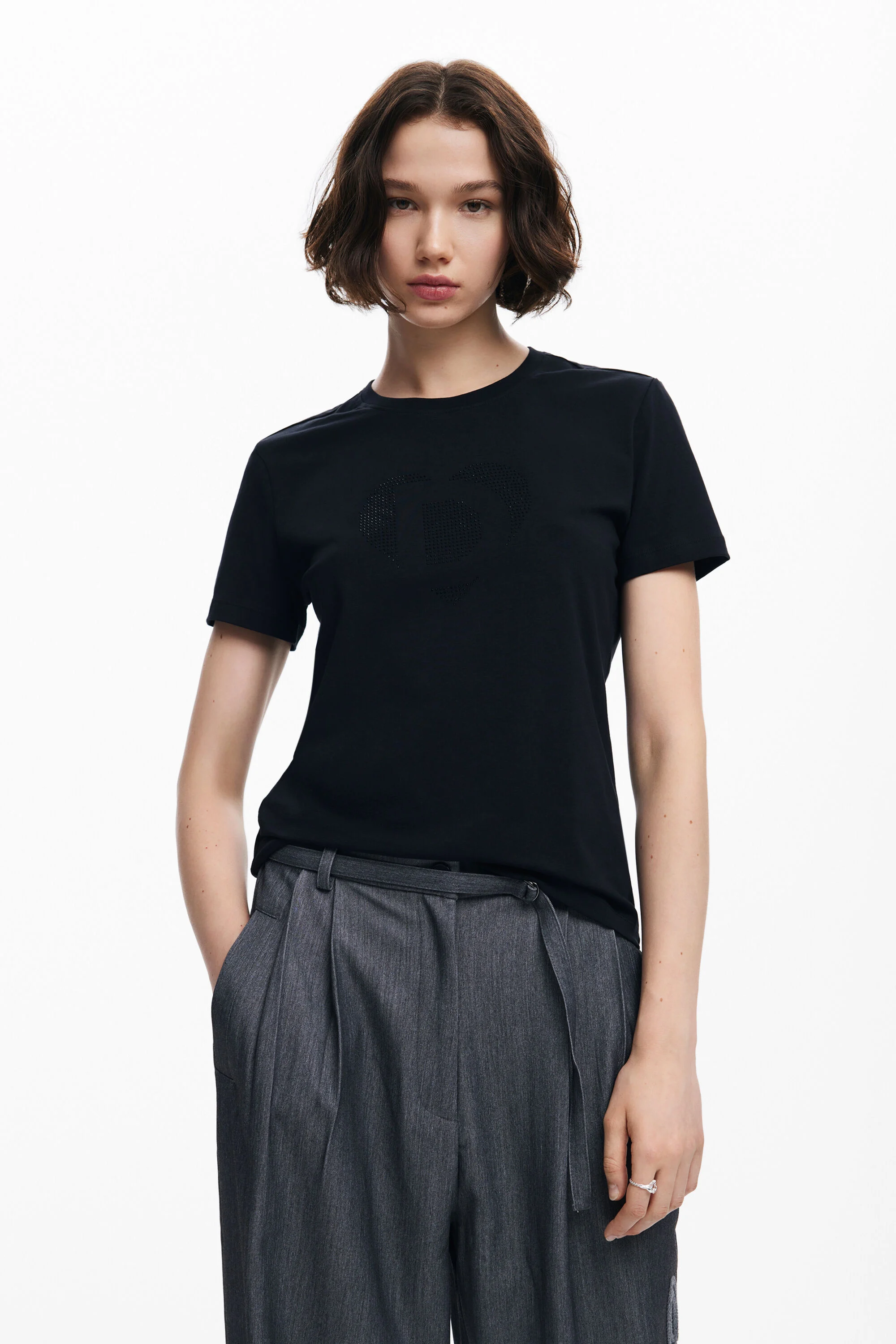 Camiseta imagotipo strass