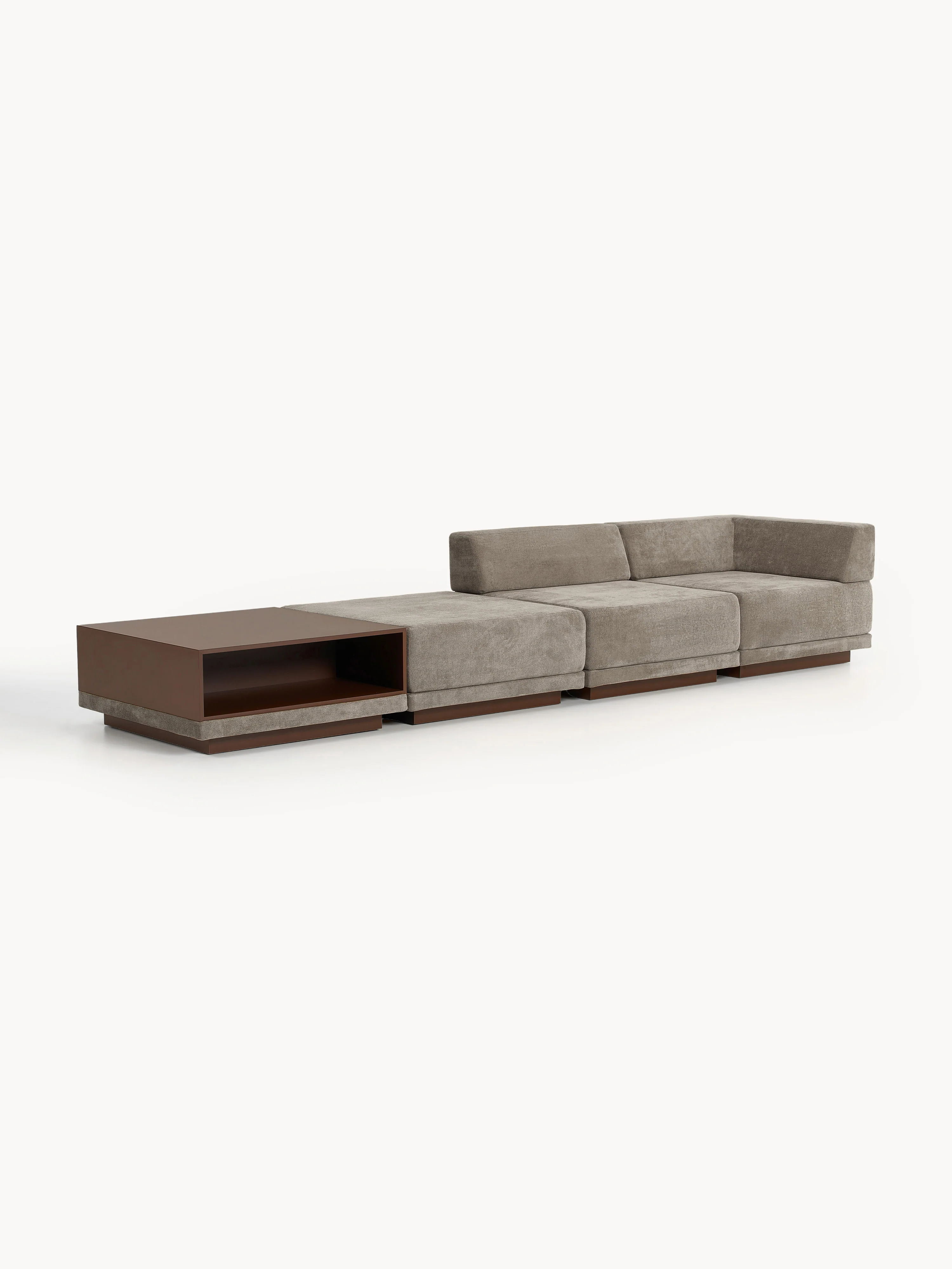 Modulaire bank Colin (4-zits) met salontafel & ottoman
