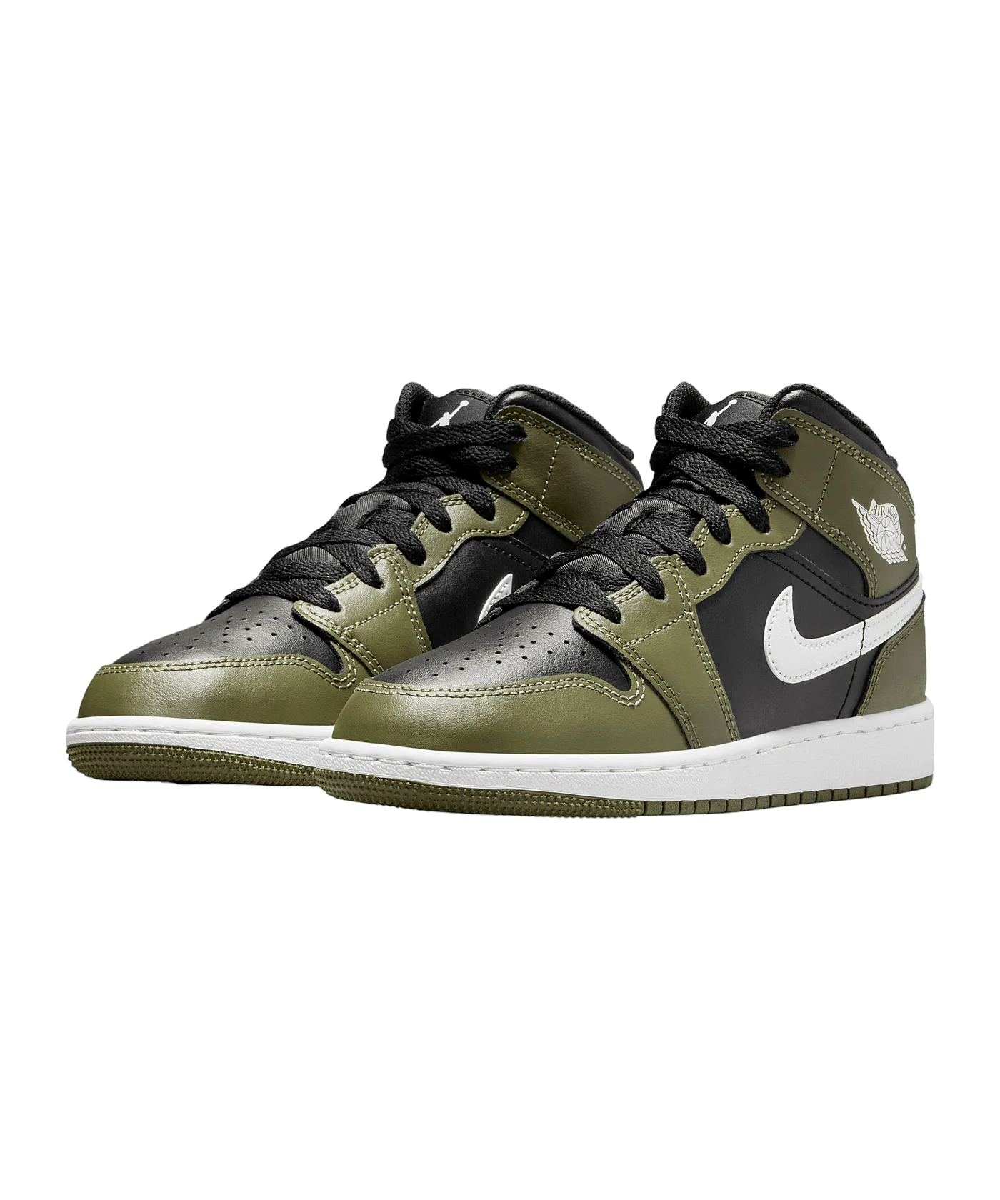 Jordan Air 1 Mid (GS) Sneaker Kids Schwarz F092