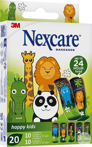Nexcare 3M Happy Kids Animaux Pansements Pièces 20 (N0920AN)