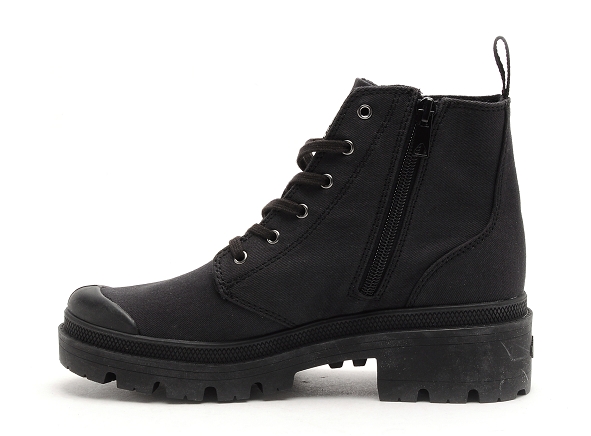 Palladium boots bottine plates femme pallabase twill noir