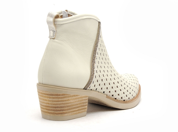 Minka boots bottine talons femme ferial blanc