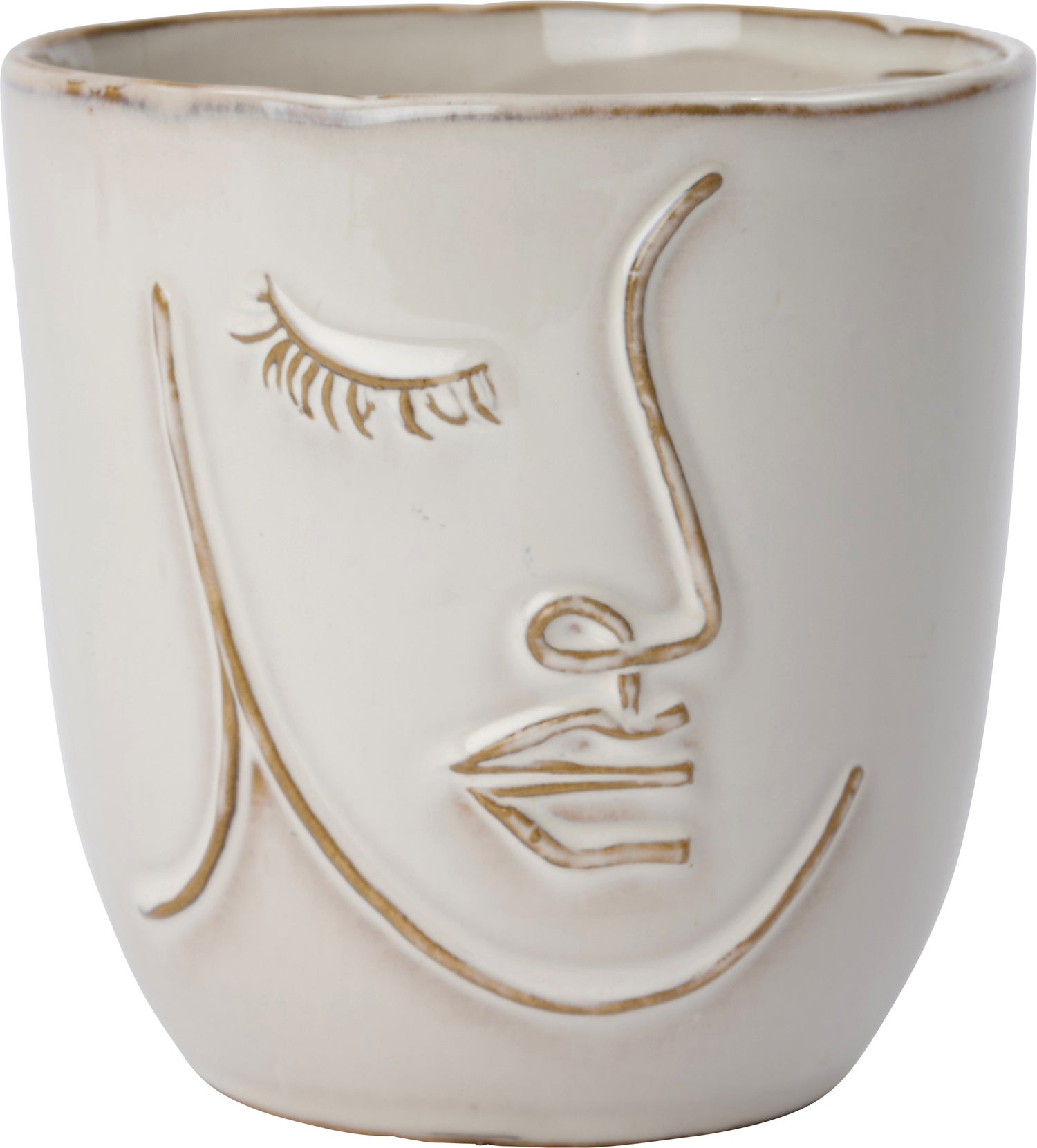 Intratuin bloempot Ilona wit D 7,5 H 7 cm