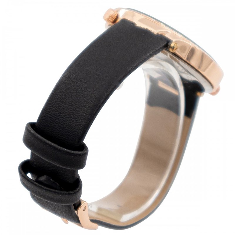 Montre Femme M. JOHN bracelet Cuir Noir