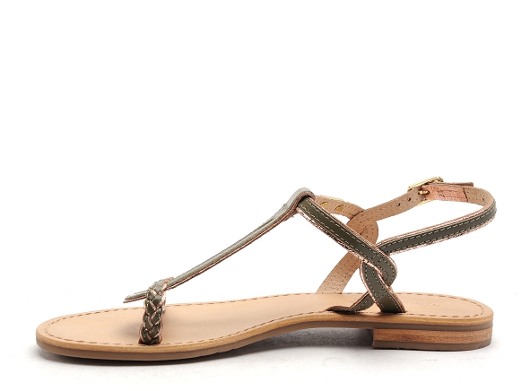 Les tropeziennes nu pieds plats femme happy f kaki
