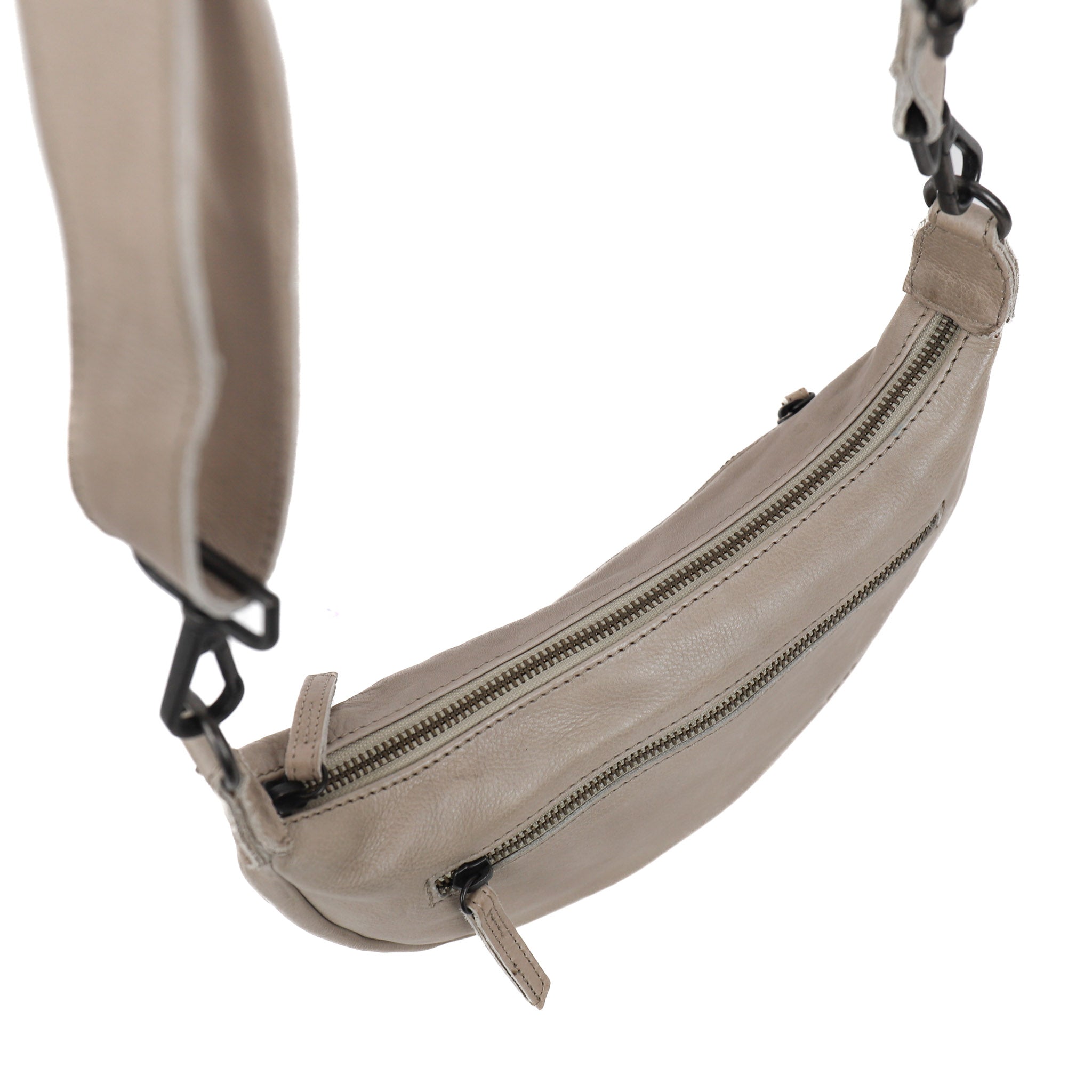 Crossbody tasje 'Clara' silver mink Silver mink