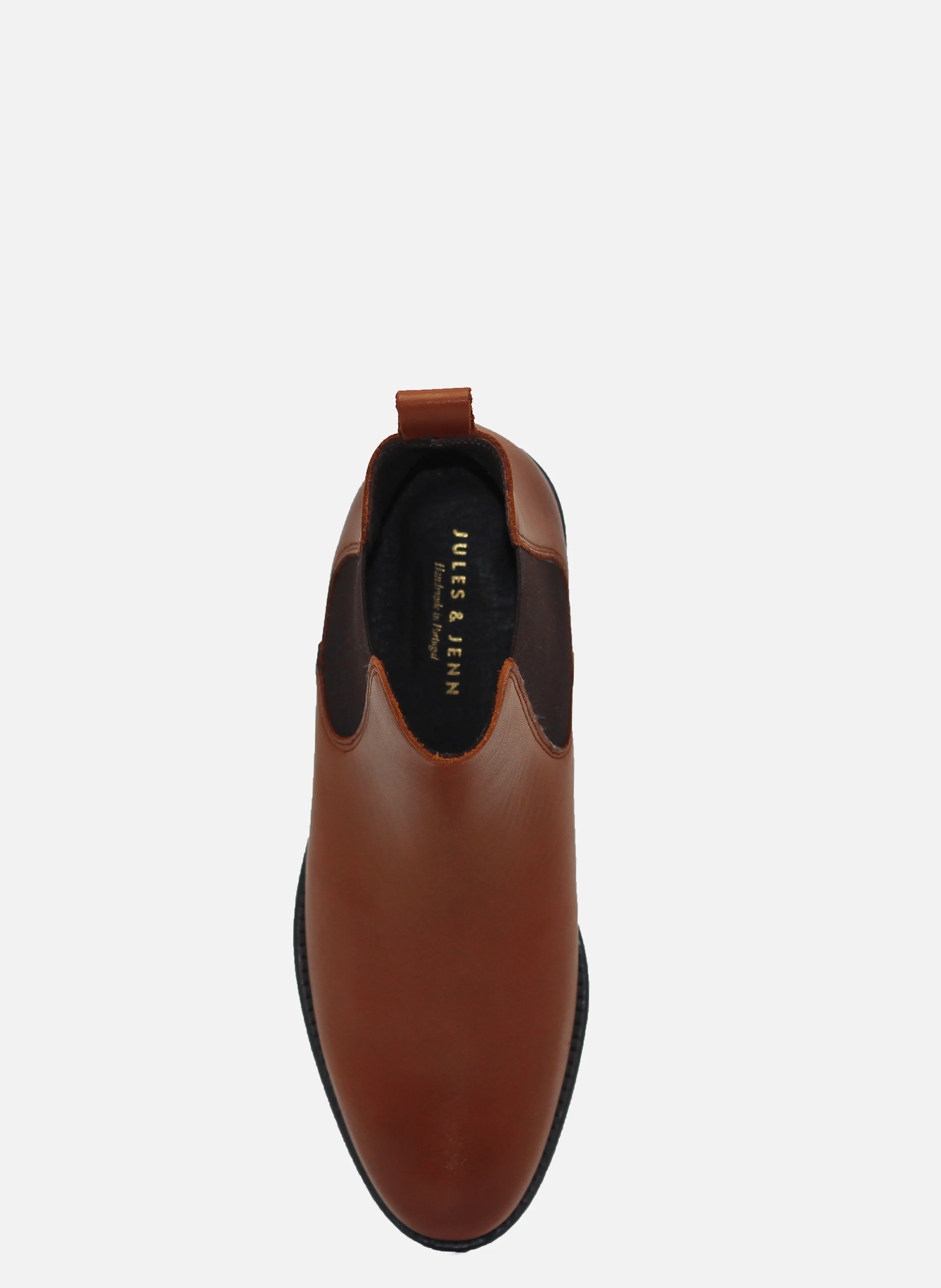 Bottines chelsea cuir lisse | Marron