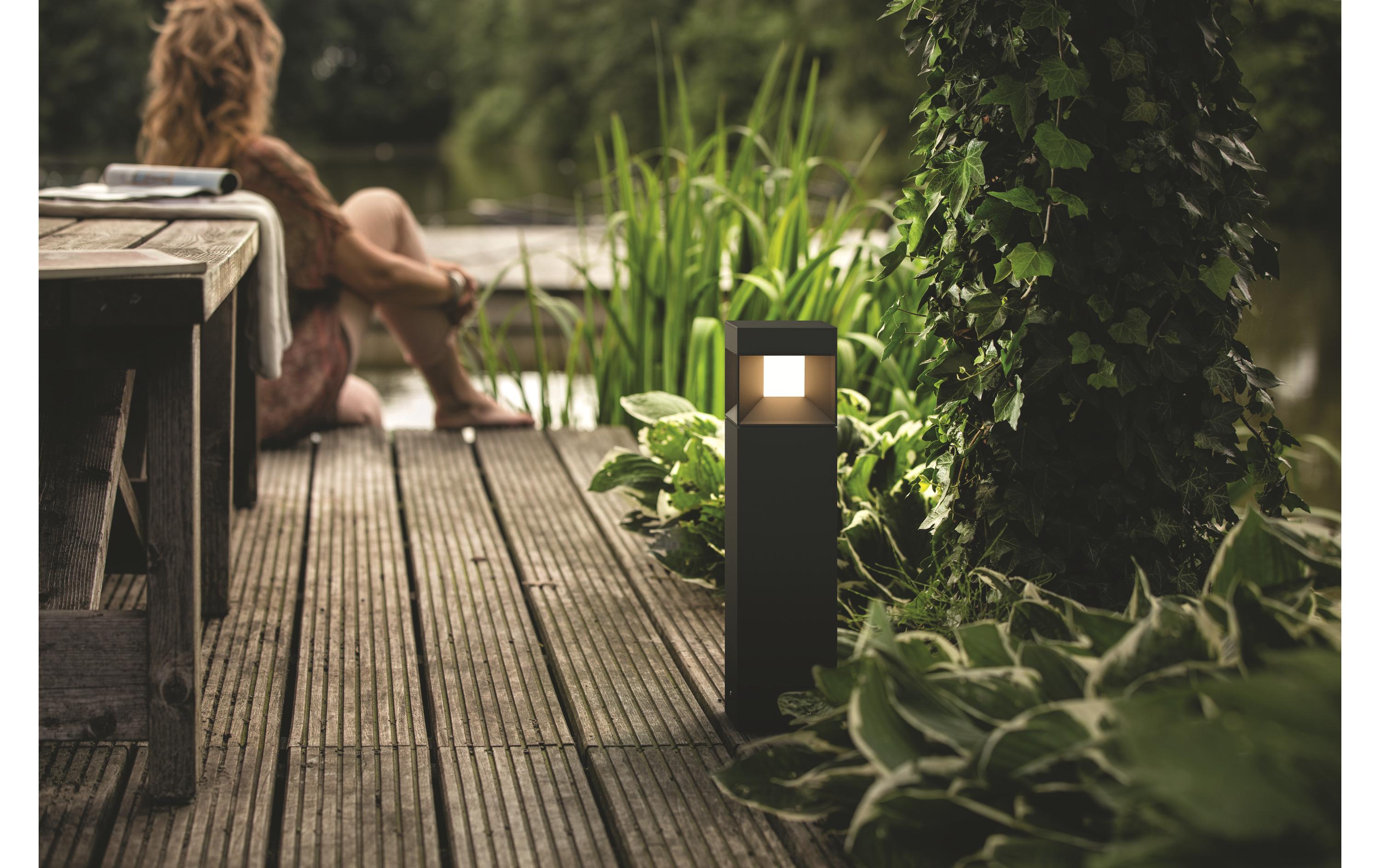 Sockelleuchte Parterre 8 W, 800 lm, 2700 K, 40 cm, SchwarzMyGarden LED-Wegeleuchte