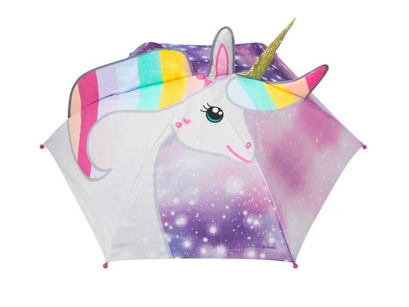 Playshoes Regenschirm Einhorn Klassischer Regenschirm mit dem Einhornmotiv