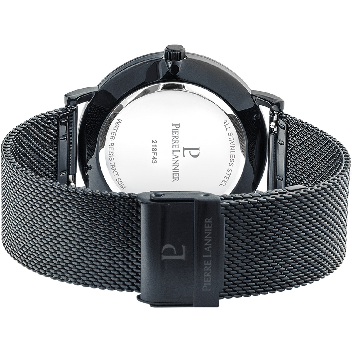 Montre PIERRE LANNIER essential homme bracelet acier noir