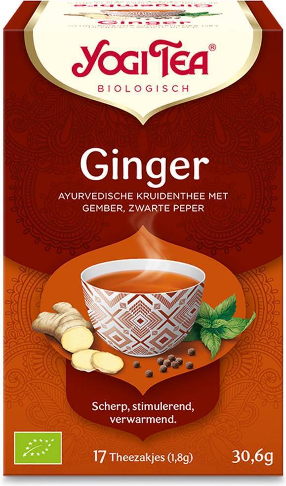Yogi Tea bio thee ginger 17 stuks