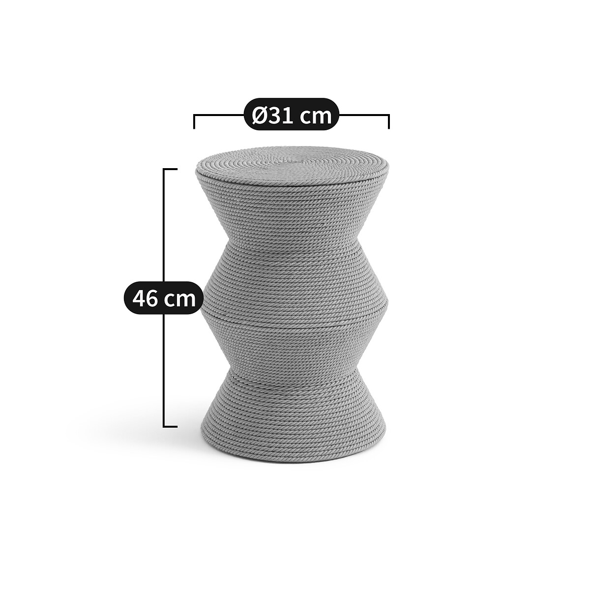 AM.PM<br>Mesa lateral de manga com corda, Sablas