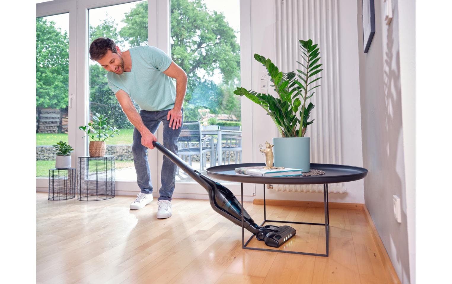Akku-Hand- und Stielsauger Rotaro PowerVac 2in1 Schwarz<br>Kabelloser Staubsauger