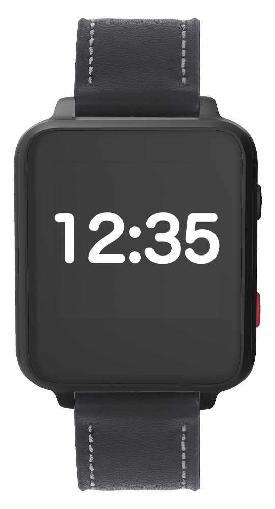 Anio Senioren-Smartwatches Care+ Schwarz