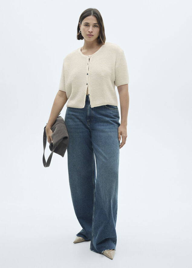 MANGO CARDIGAN. -- RADIANT Light beige