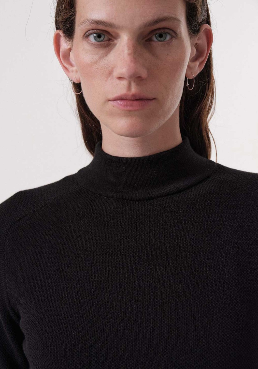 Lanius Rollkragenpullover Black