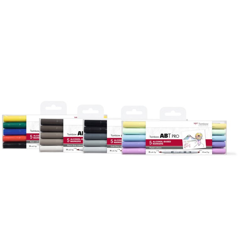Tombow Alkoholmarker ABT PRO, 5er-Set