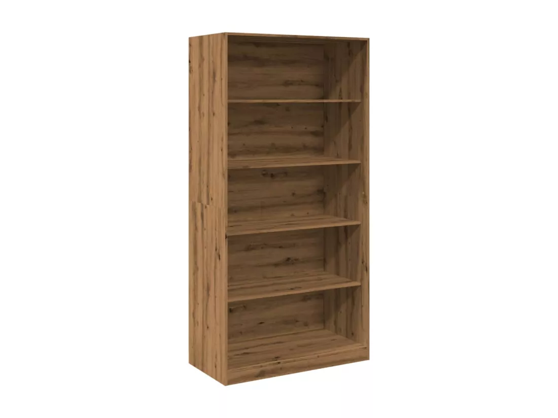 Garde-robe chêne artisanal 100x50x200 cm bois d'ingénierie
