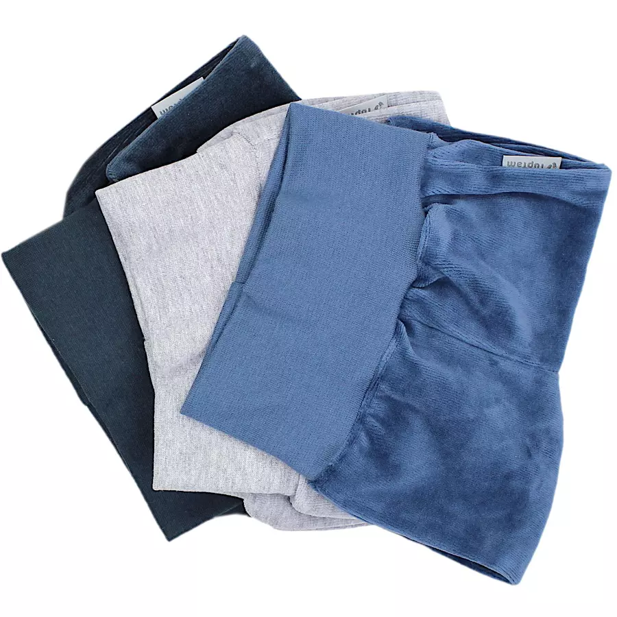 TupTam Baby Jungen Nicki Hose Jogginghose 3er Pack blaugrau
