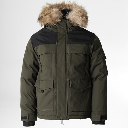 Parka Fourrure Enfant FD900 Vert Kaki