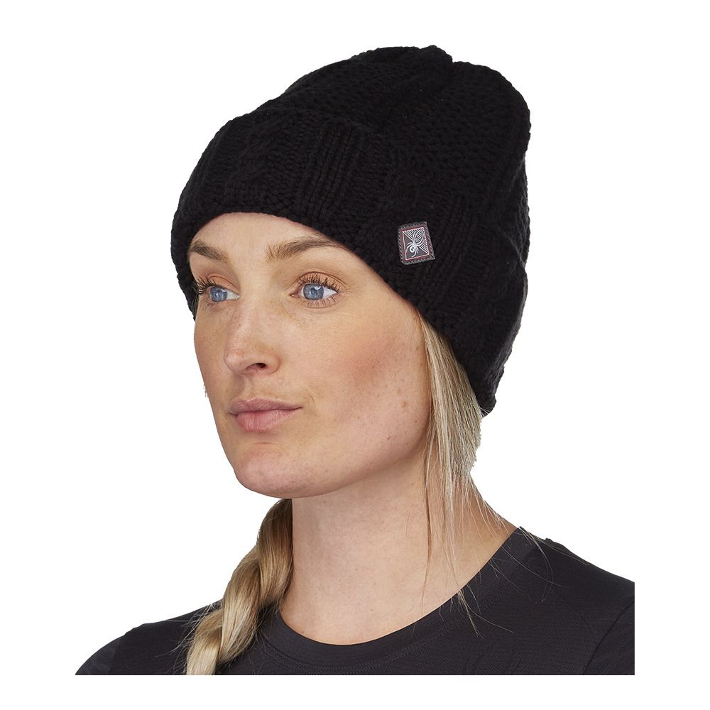 Spyder CABLE KNIT - Bonnet Femme black