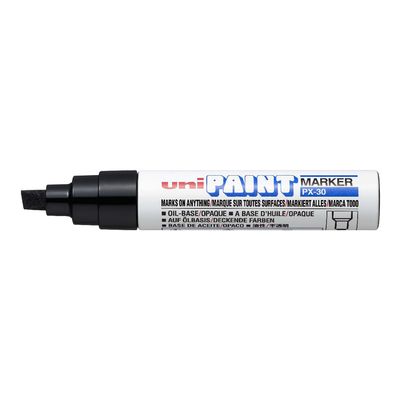 UNI PAINT PX - Marqueur permanent - pointe biseau - noir