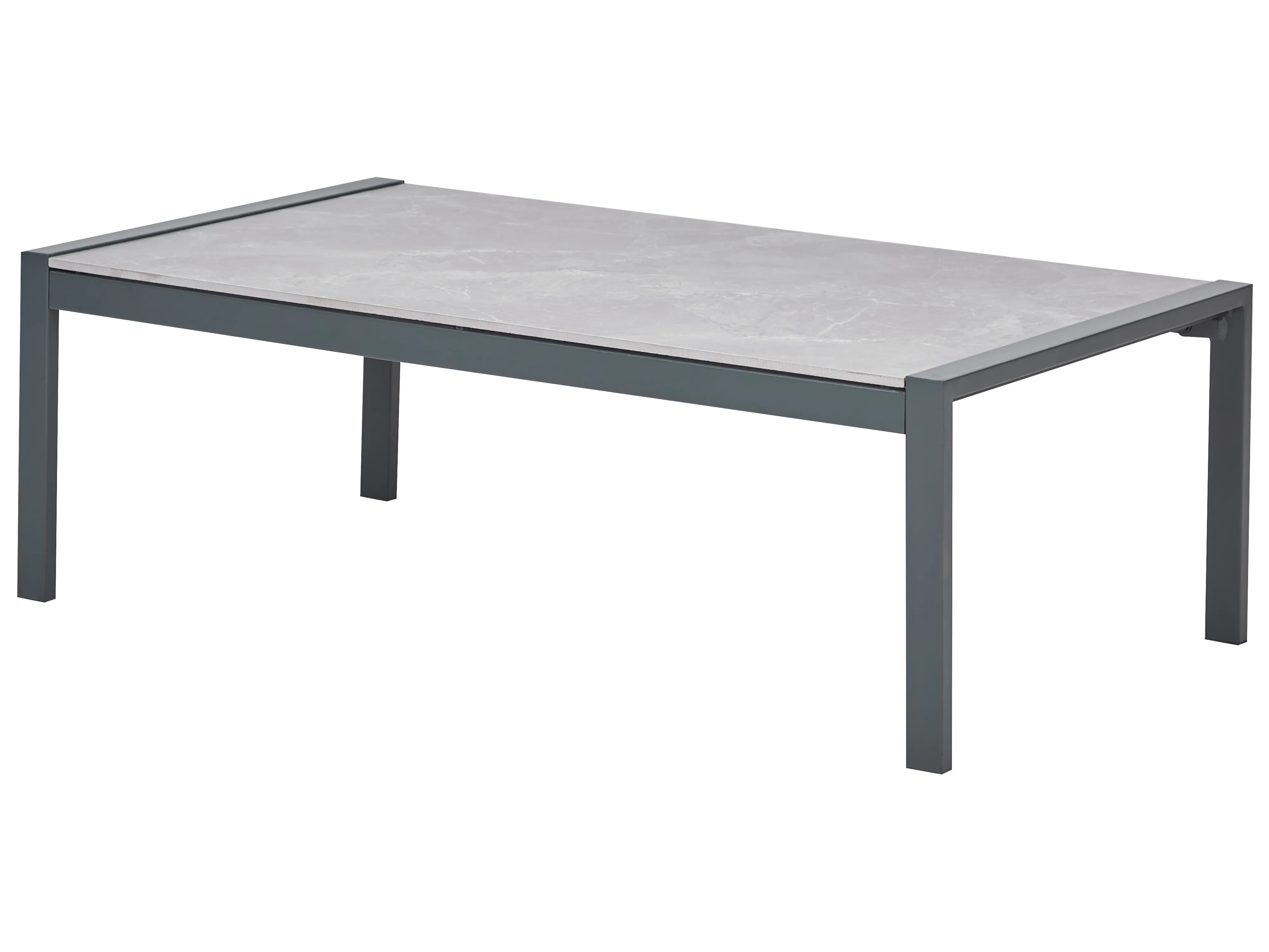 Loungeset met tafel 5-zits SKALA Metaal Donkergrijs