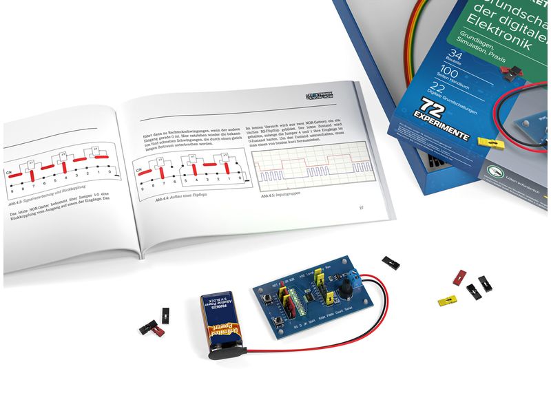 Franzis Lernpaket Grundschaltungen der digitalen Elektronik Vollständiges Experimentiersystem mit digitalen Grundschaltungen
