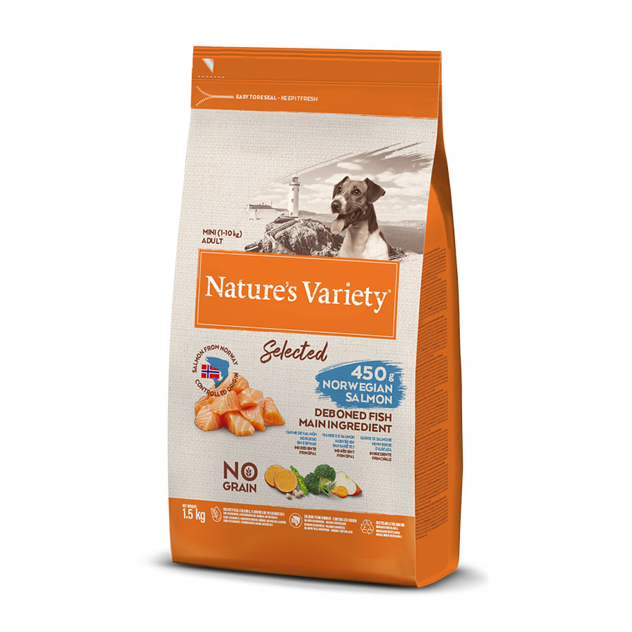 Ração para cães Nature's Variety Selected Adult Mini Salmon
