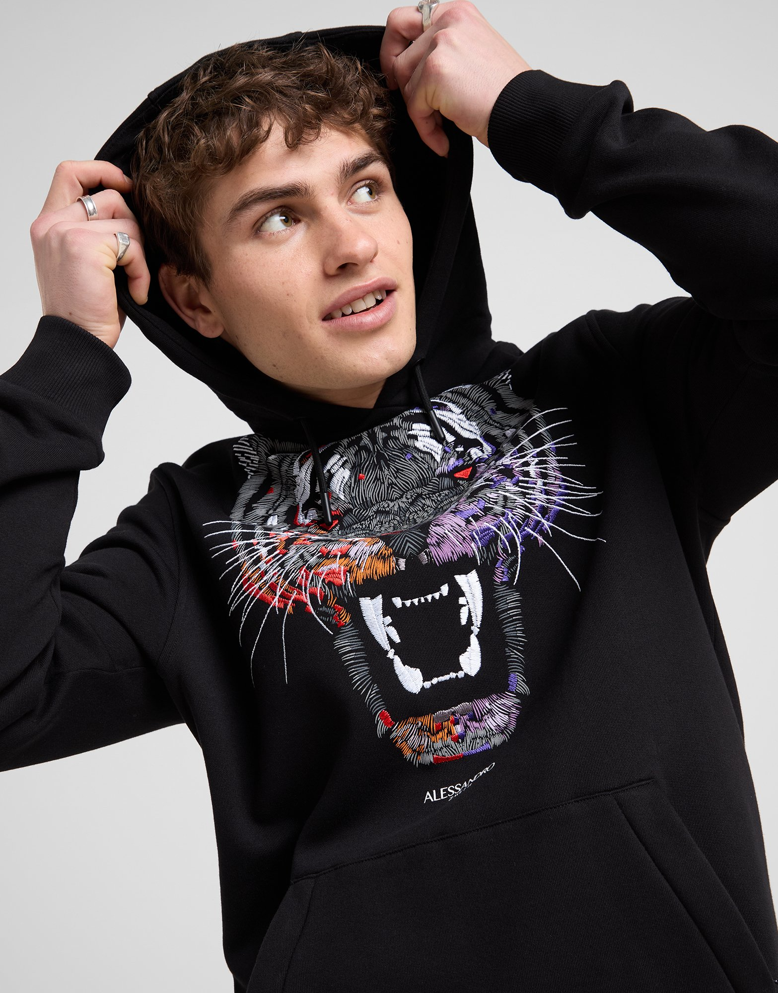 Alessandro Zavetti Sweat à Capuche Growler Homme
