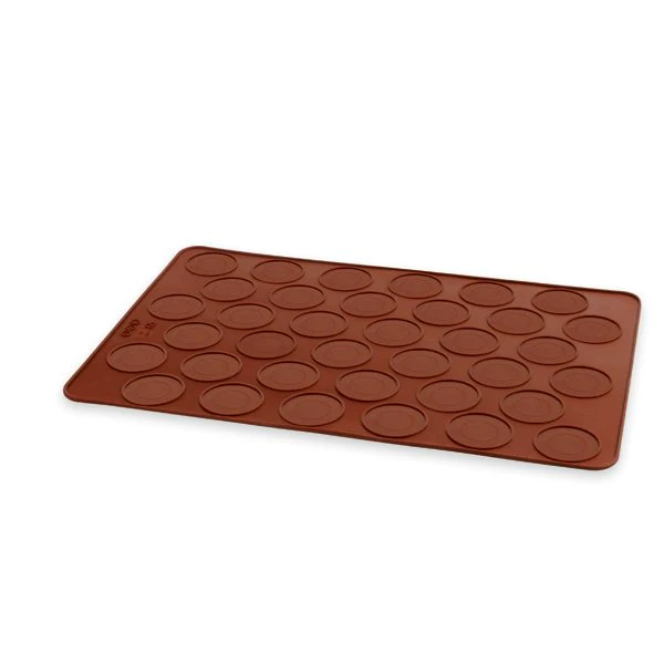 Flexi' Plaque silicone 36 coques macarons Mathon
