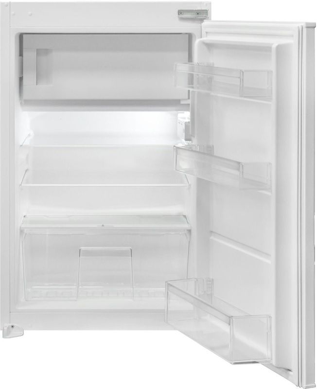 Inventum IKV0882S - Inbouw koelkast - Vriesvak - Nis 88 cm - 112 liter - Superkoelen - 3 plateaus - Sleepdeur - Wit