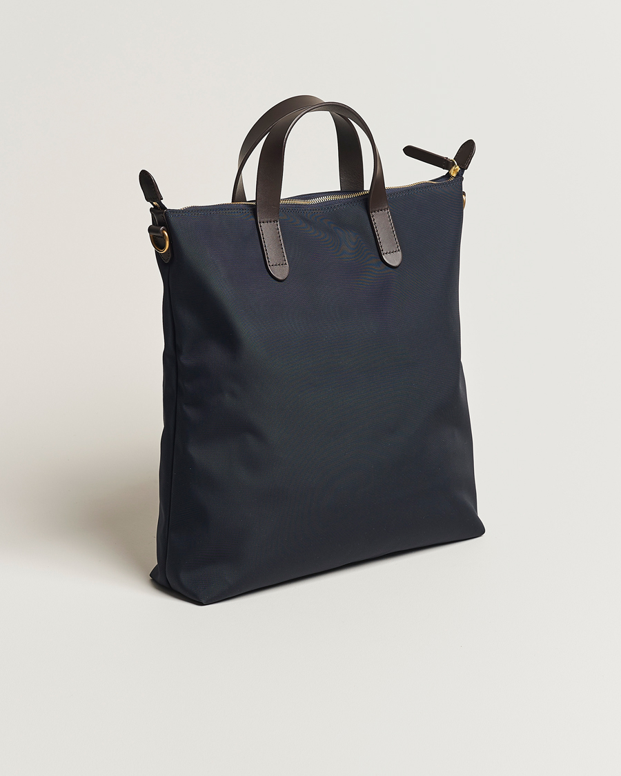 Mismo M/S Canvas Shopper Navy/Dark Brown