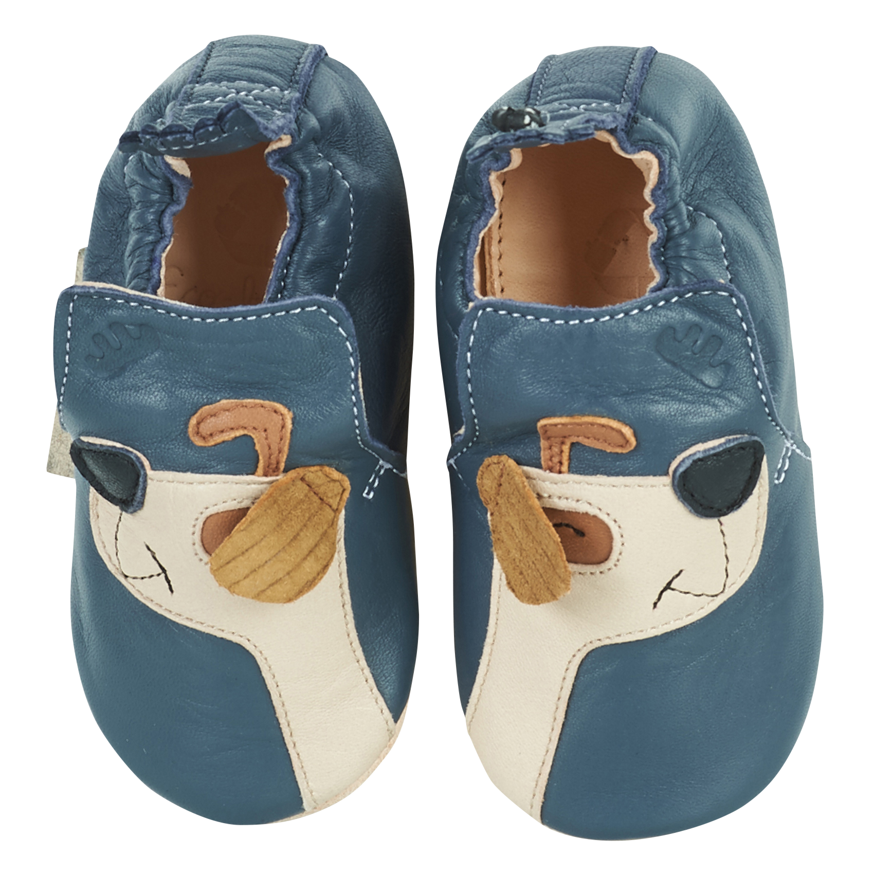 MY BLUBLU CHIEN - Chaussons en cuir | Bleu
