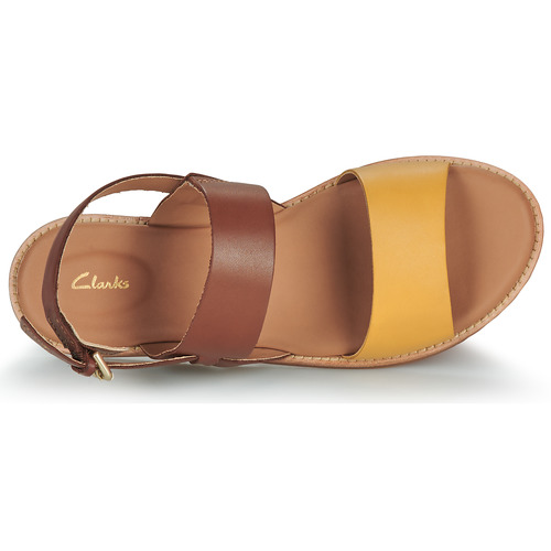 Clarks - KARSEA STRAP - Marron / Jaune