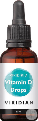 Viridian ViridiKid Vegan Vitamine D3 400IU 10µg Flacon 30ml