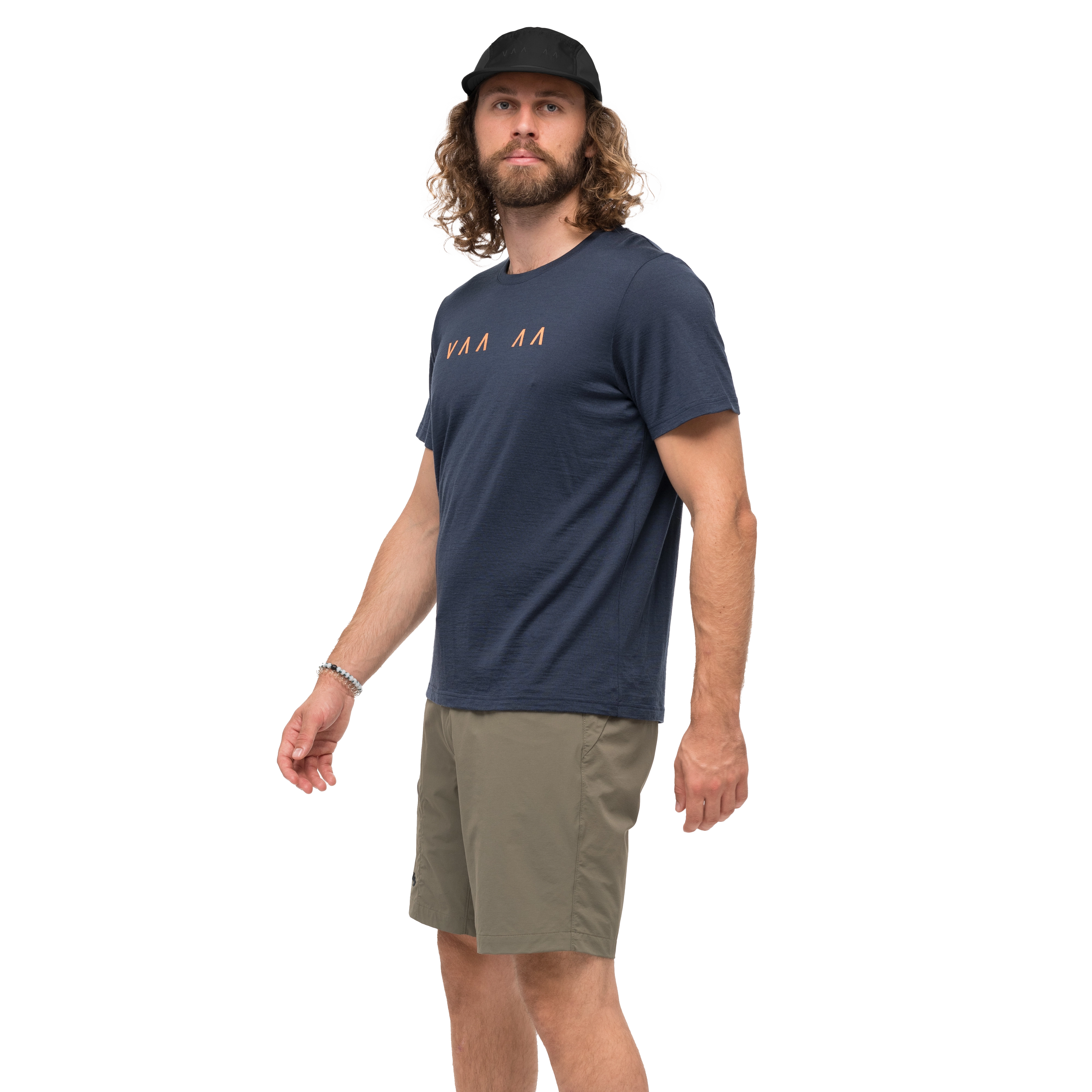 Vaagaa Explore Merino Tee Men Navy Blue