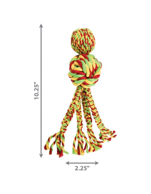 Kong Wubba Weaves Rope Assorti - Hondenspeelgoed