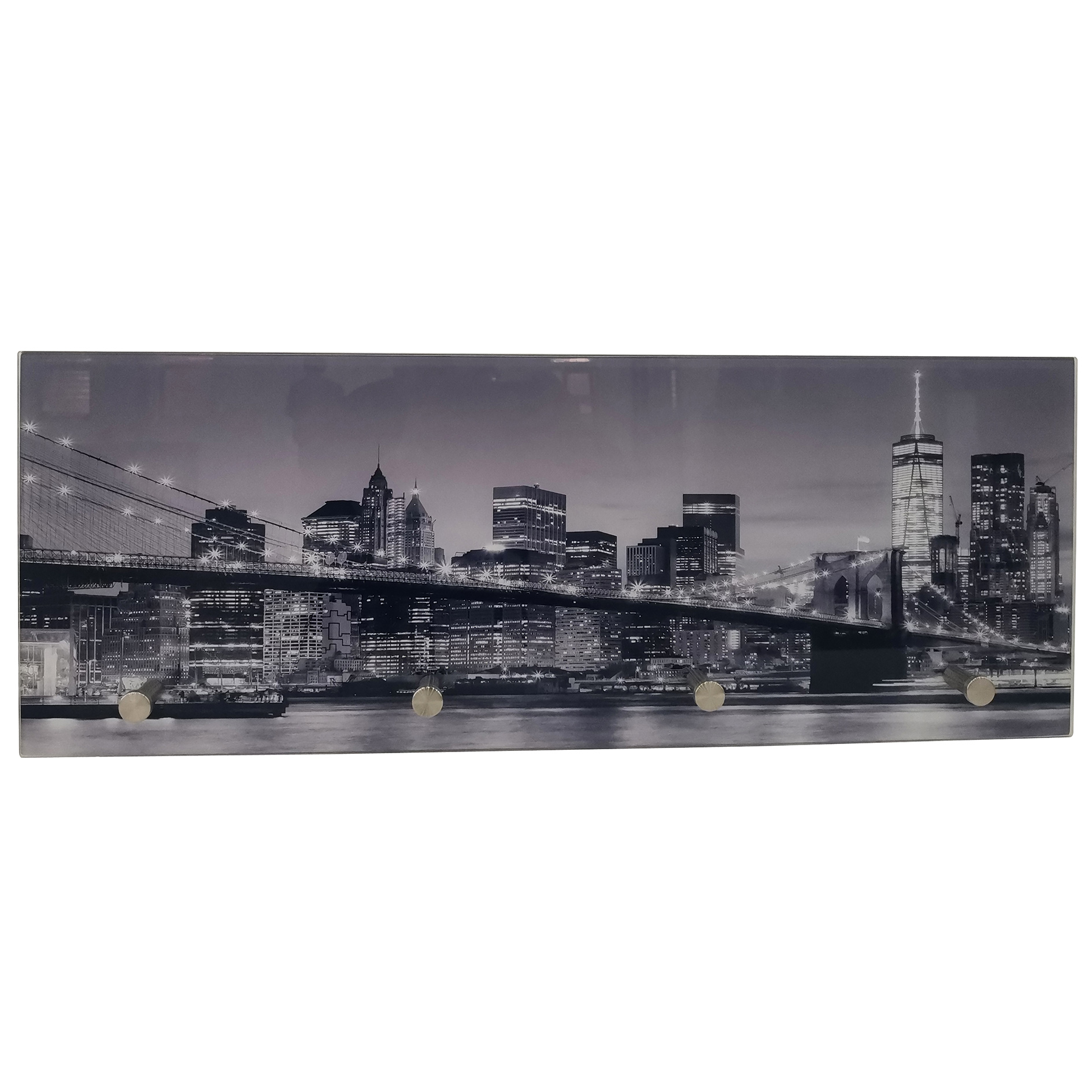 Glasgarderobe - Skyline - 4 Haken