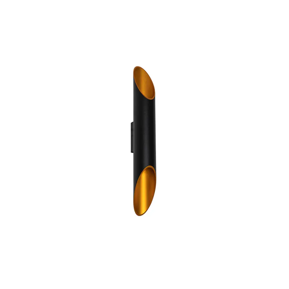 Qazqa wandlampen organo zwart gu10