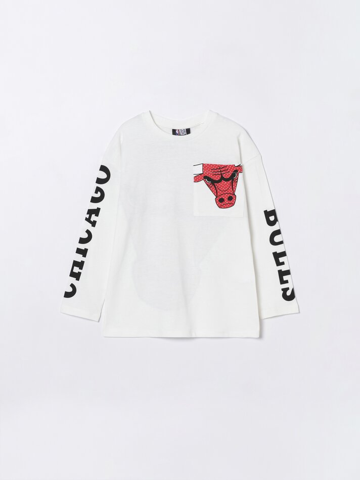 Camisa do Chicago Bulls da NBA - Branca