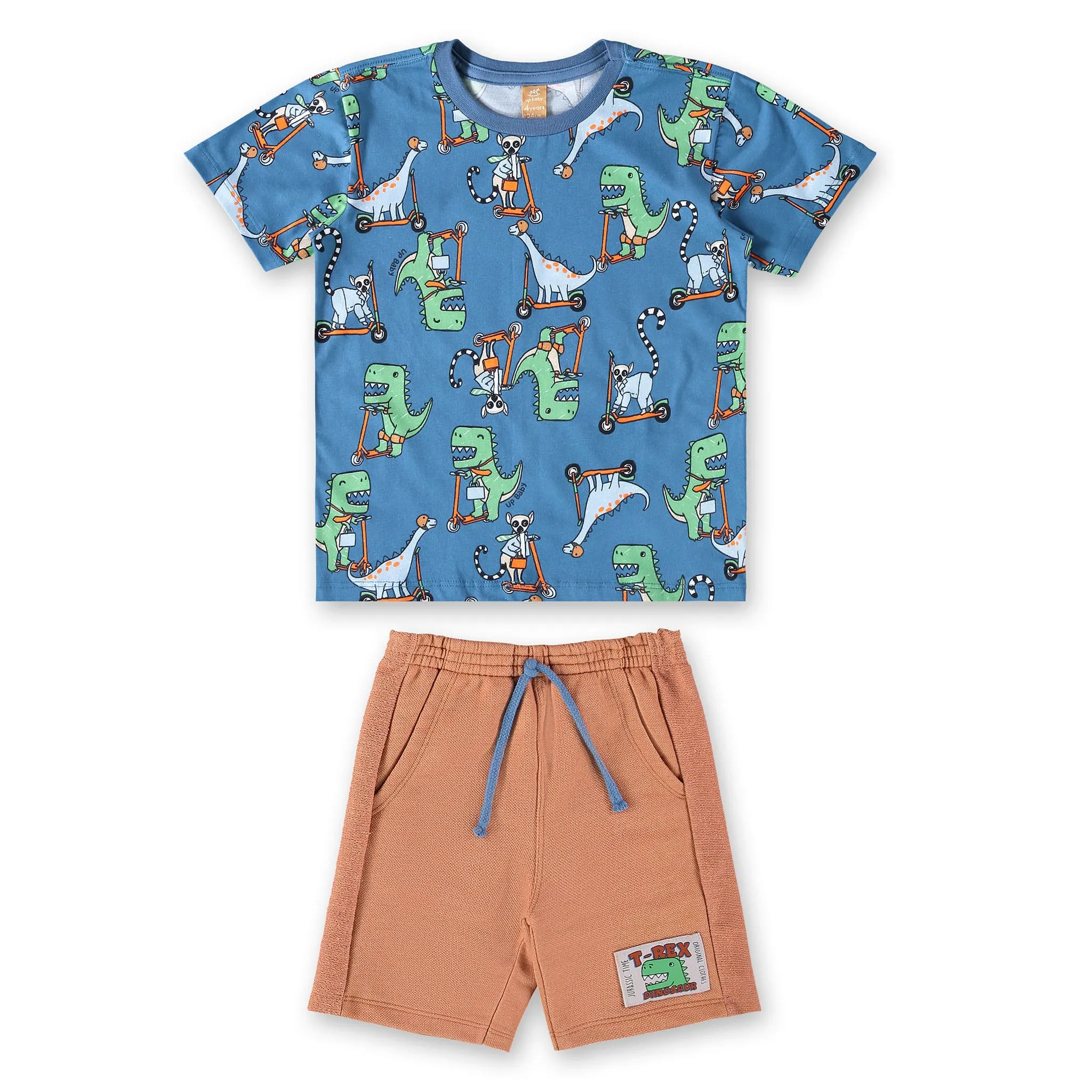 Up Baby Ensemble 2 Pièces Imprimé Dinos 2-8ans