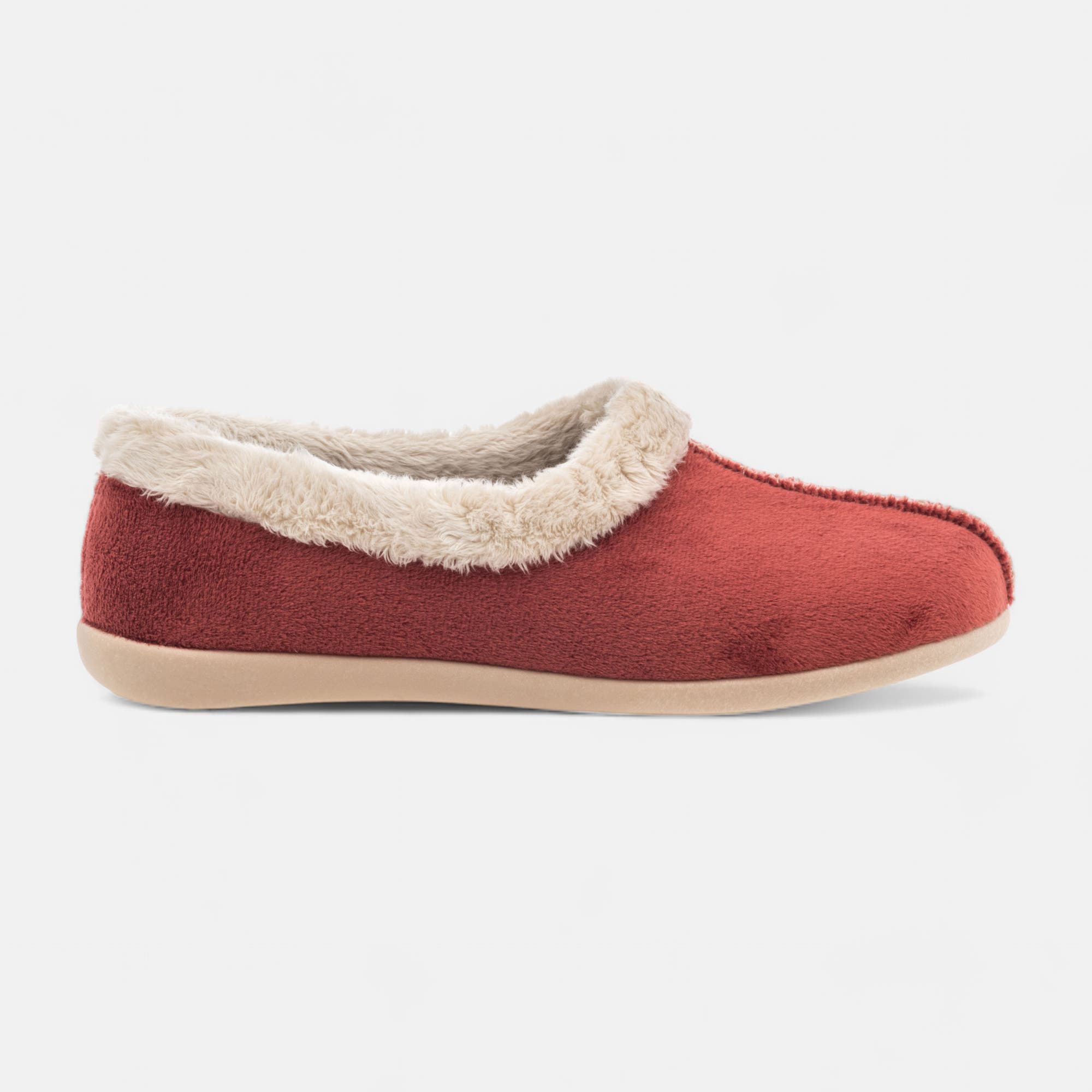 Chaussons ballerines Femme bordeaux
