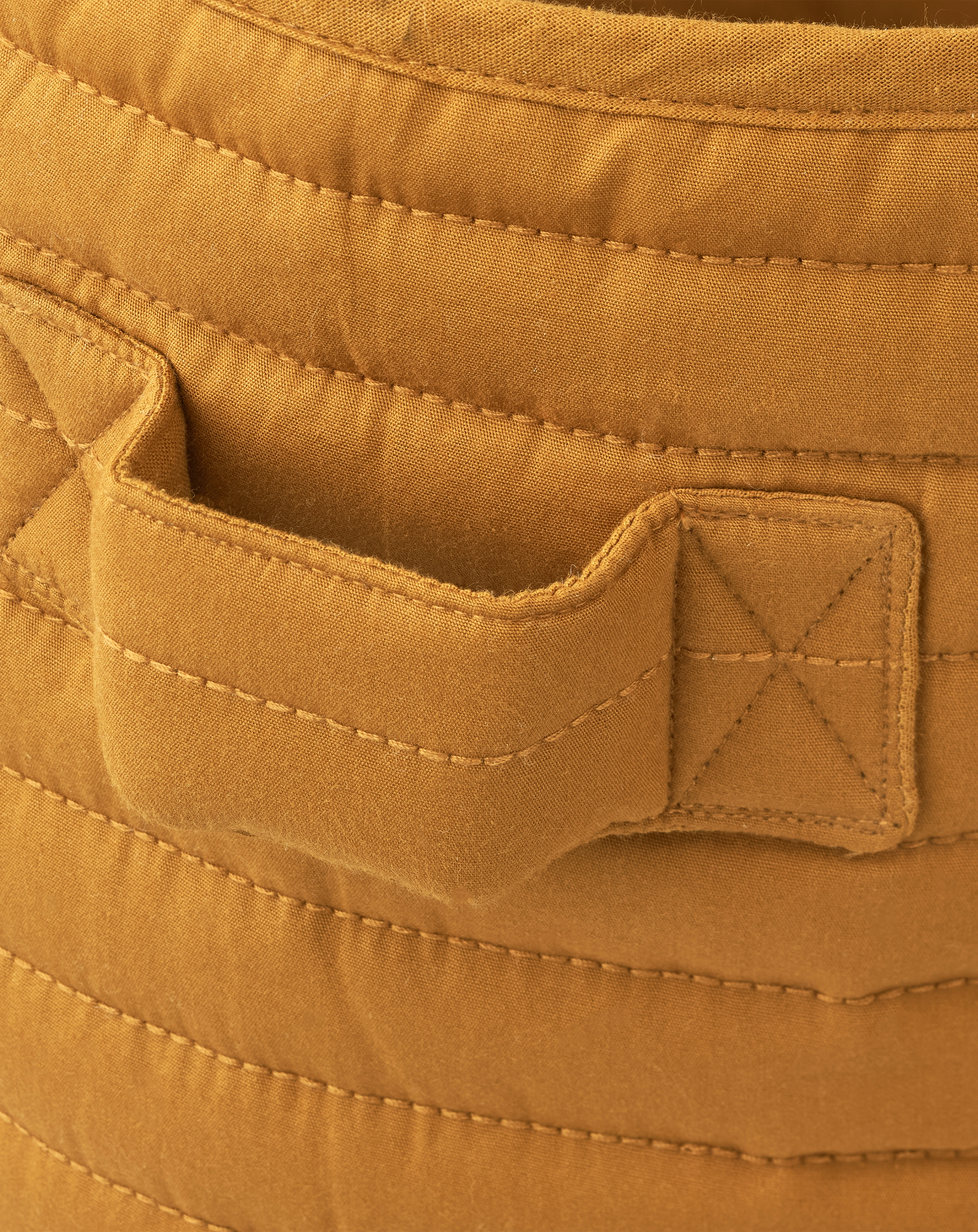 Aufbewahrungskorb ALLY in golden caramel