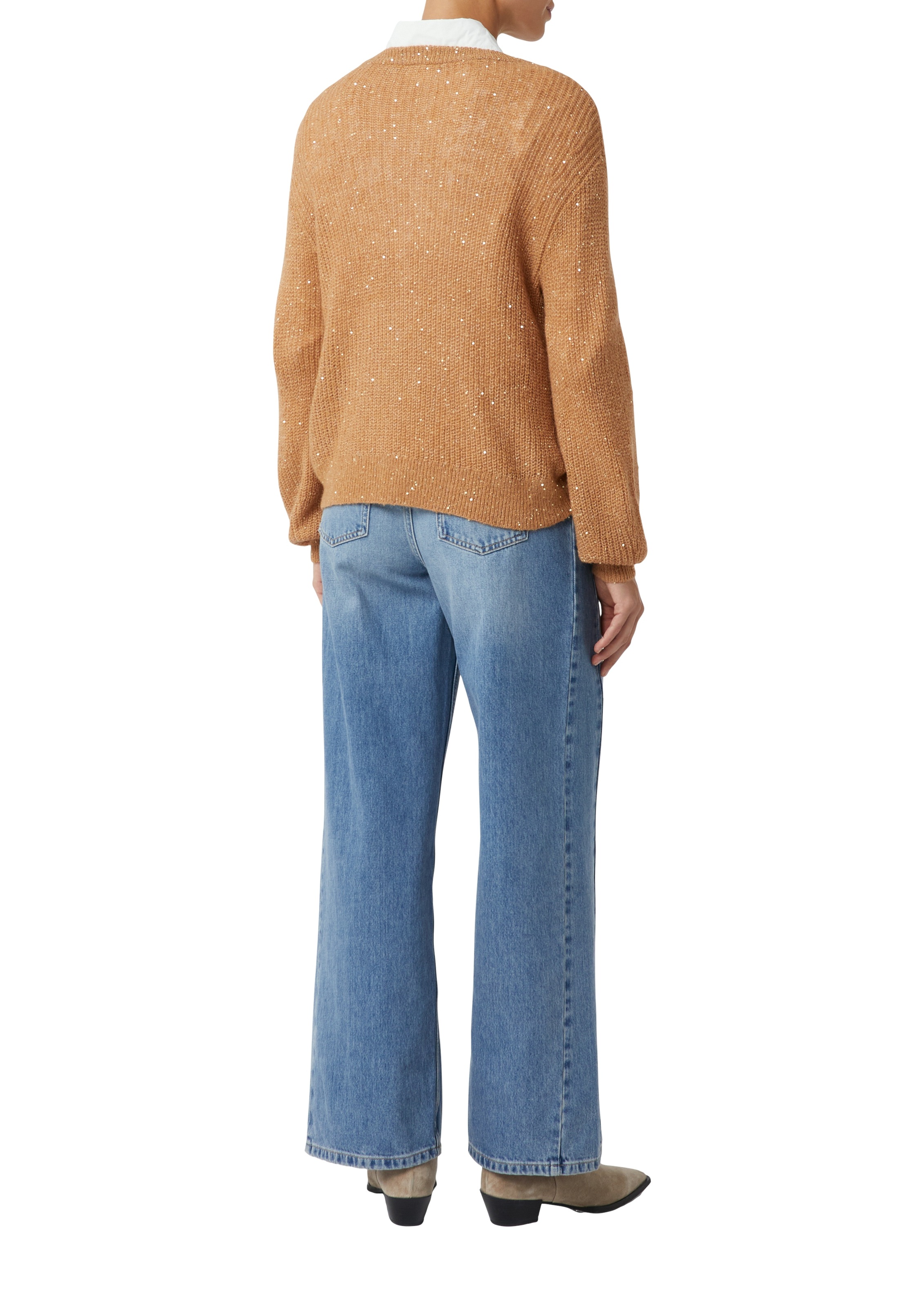 Comma Strickpullover , mit Glitzer-Details