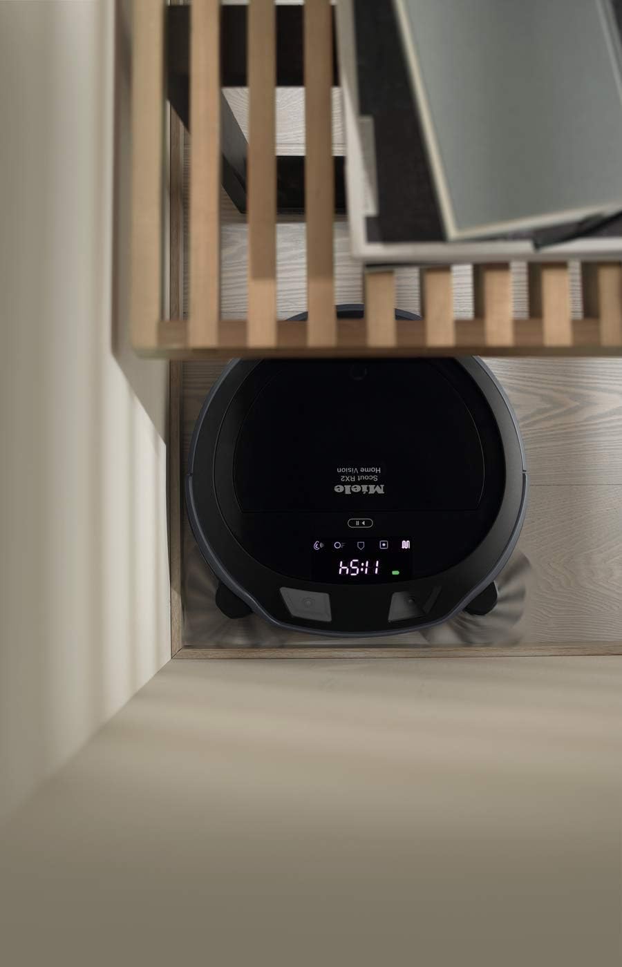 Miele Scout RX2 Home Vision Staubsauger Roboter / intelligente 3D Navigation / 4-stufiges Reinigungssystem / Live-Bildübertragung / mobile Steuerung / bis zu 120 min Akkulaufzeit / Graphitgrau