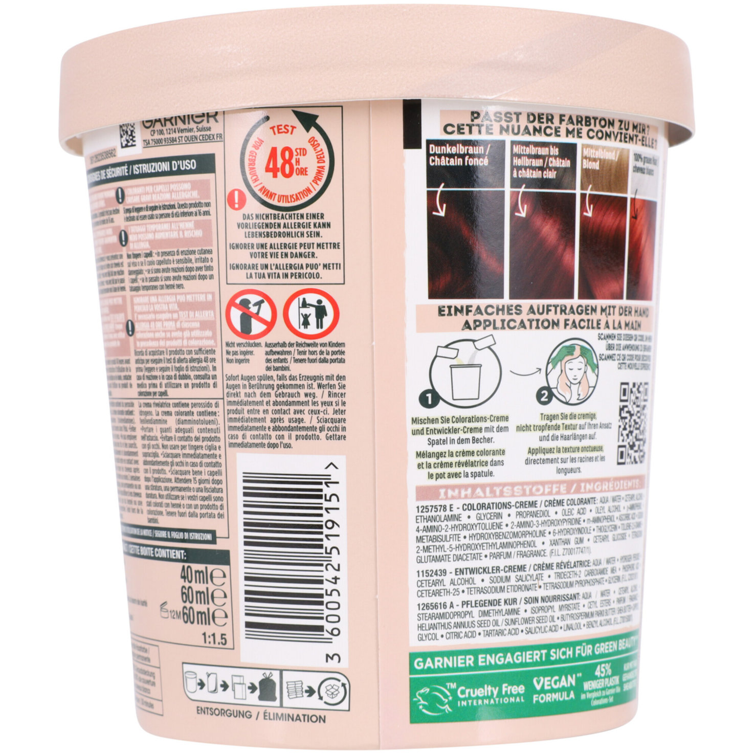Garnier GOOD Dauerhafte Haarfarbe 5.5 Hibiskus Rotbraun