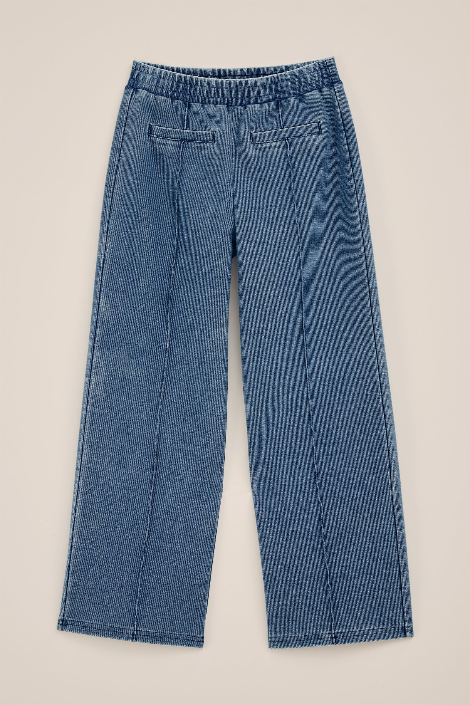 Meisjes broek met stretch WE Fashion Lichtblauw