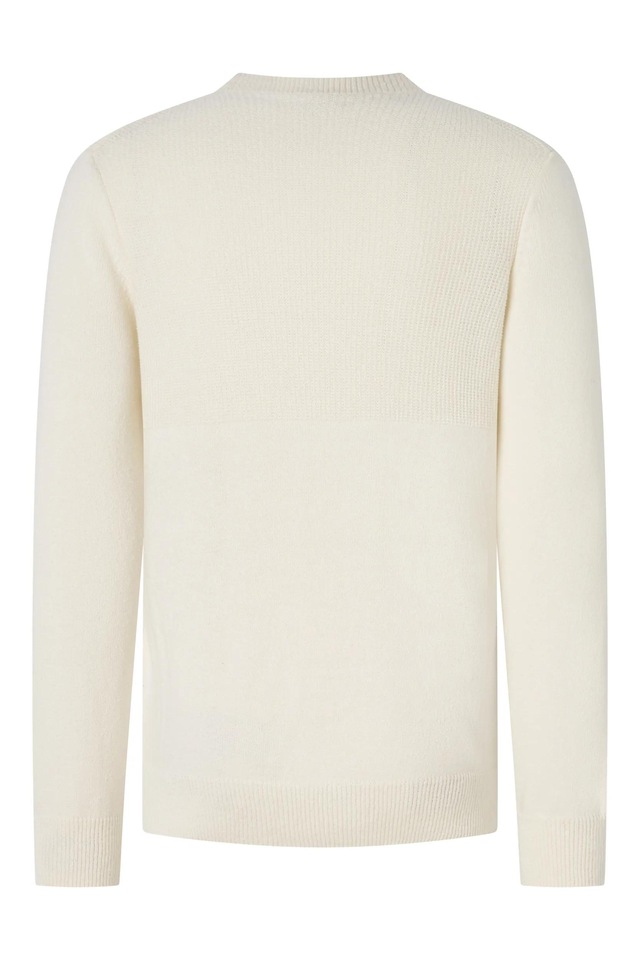 Joop Jeans Rundhalspullover »Owin« im Materialmix
