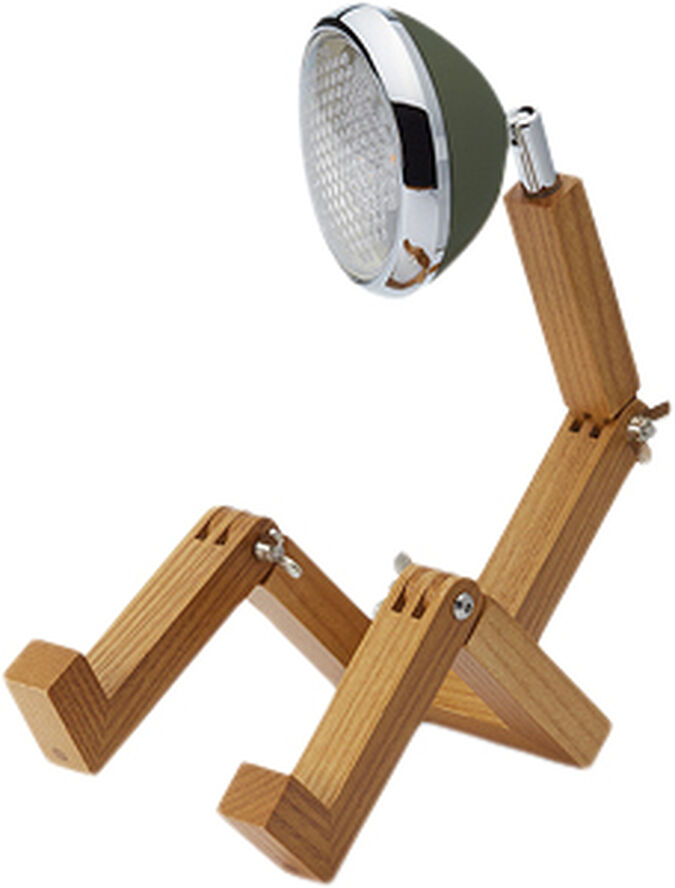 Mr. Wattson Mini Mr. Wattson Table Lamp, 5V, USB, G4 LED, Ash - Army Gre Army green